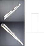 PAULMANN LED Pendelleuchte "Lento", wei&szlig;, 1, H: 2,5cm, 1 Stk., Leuchten,