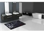 Badematte COLANI "Colani 23" Gr. 3, grau (anthrazit), H:24mm, Kunstfaser, Badematten,