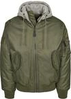 Brandit Anorak "Brandit Herren Hooded MA1 Bomber Jacket" 1 Stk. tlg. mit Kapuze