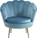 SalesFever Loungesessel "Clam - Design Cocktailsessel" Prachtvoll extravagantes