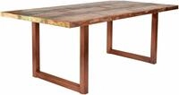 SIT Esstisch "Tops" aus recyceltem Altholz und Metall, Shabby Chic, Vintage