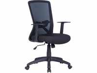 Bürostuhl BYLIVING "Long" Stühle Gr. Webstoff, Kunststoff, schwarz (schwarz,