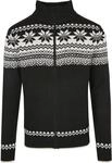 Strickjacke BRANDIT "Brandit Herren Cardigan Norweger", Herren, Gr. L, schwarz, 100%