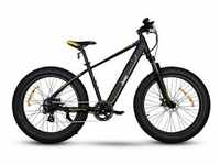 E-Bike JEEP E-BIKES "MHFR 7100 FAT" E-Bikes Gr. 48 cm, 26 Zoll (66,04 cm), schwarz