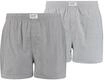 Webboxer LEVI'S "Web-Boxershorts 2er Pack", Herren, Gr. S, grau, Obermaterial: 100%