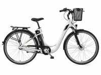 E-Bike TELEFUNKEN "Multitalent RC830" E-Bikes Gr. 48 cm, 28 Zoll (71,12 cm), weiß