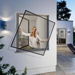 Windhager Insektenschutz-Fensterrahmen "Flexi Fit, Fliegengitter teleskopierbar f&uuml;r