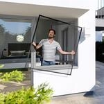 Windhager Insektenschutz-Fensterrahmen "Plus aus robusten Fieberglasgewebe,