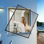 Windhager Insektenschutz-Fensterrahmen "Expert, Spannrahmen f&uuml;r Fenster mit