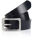 Lederg&uuml;rtel TOM TAILOR "TTEVE", Damen, Gr. 95, blau (marine), Rindsleder, G&uuml;rtel