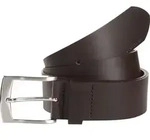 Lederg&uuml;rtel TOM TAILOR "TTANDREW", Damen, Gr. 90, braun (dunkelbraun), Rindsleder,