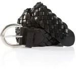 Flechtg&uuml;rtel TOM TAILOR "TTLISA", Damen, Gr. 90, schwarz, Rindsleder, G&uuml;rtel, 4 cm