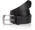 Lederg&uuml;rtel TOM TAILOR "TTANDREW", Herren, Gr. 110, schwarz, Rindsleder, unifarben,