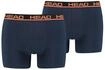 Boxershorts HEAD "Boxershort Basic Boxer 2P 2er Pack", Herren, Gr. XXL, blau