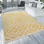 Paco Home Teppich "Poco 821" rechteckig 6 mm H&ouml;he Kurzflor, Rauten Design, mit