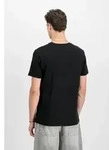 T-Shirt ALPHA INDUSTRIES "Basic T-Shirt BL Foil Print", Herren, Gr. S, schwarz
