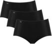Slip SLOGGI "Slip 3er Pack", Damen, Gr. 38, schwarz, Obermaterial: 88% Polyamid PA.