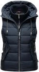 Steppweste MARIKOO "Taisaa", Damen, Gr. XS (34), blau (navy), Obermaterial: 100%