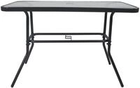 VCM Gartentisch "Glas Gartentisch Esstisch Balkontisch 110x55"