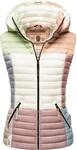 Navahoo Steppweste "Shadaa Multikulti" &Auml;rmellose Damen Weste im Colourblocking-Stil