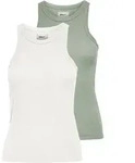 ONLY Tanktop "ONLLINDSAY TANK TOP 2 PACK" Packung, 2 Baumwollmischung