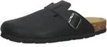 Hausschuh ROHDE "Rohde Pantoletten Leder", Herren, Gr. 42, schwarz, Leder, Schuhe