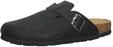 Hausschuh ROHDE "Rohde Pantoletten Leder", Herren, Gr. 42, schwarz, Leder, Schuhe
