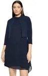 Sweatjacke VERA MONT "Damen figurbetont", Damen, Gr. 38, blau (night sky),...