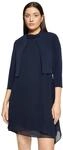 Sweatjacke VERA MONT "Damen figurbetont", Damen, Gr. 38, blau (night sky), Jersey,