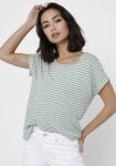 ONLY Kurzarmshirt "ONLMOSTER STRIPE S/S O-NECK TOP JRS NOOS" gestreift, l&auml;ssig