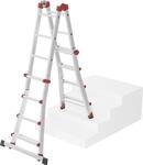 Hailo Vielzweckleiter "M80" Aluminium, 4x4 Sprossen