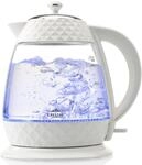 eta Wasserkocher "Crystal ETA315490010" 1,7 l 2200 W in einem edlen Wei&szlig;, aus Glas
