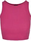 Muskelshirt URBAN CLASSICS "Urban Classics Damen Ladies Cropped Rib Top", Jungen, Gr.