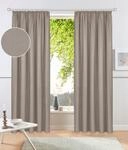 OTTO home Vorhang "Parry" Kr&auml;uselband 2 Stk. tlg. 2-er Set, blickdicht, monochrom,