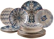 M&Auml;SER Tafelservice "IBERICO BLUE, Geschirr-Set, Steinzeug" Teller Set