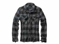 Langarmhemd BRANDIT "Herren Checked Shirt" Gr. XL, US-Größen, schwarz (black,...