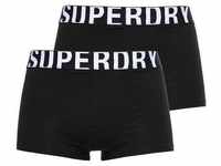 Superdry Boxer "TRUNK DUAL LOGO DOUBLE PACK", (Packung, 2er-Pack)