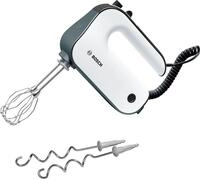 BOSCH Handmixer "MFQ49300, Edelst. R&uuml;hrbesen/Knethaken, 5 Stufen, Spiralkabel" 850 W