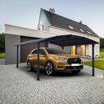 Palram - Canopia Einzelcarport "Arcadia" Aluminium 325 cm Anthrazit wartungsfrei