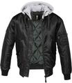 Anorak BRANDIT "Brandit Herren Hooded MA1 Bomber Jacket", Herren, Gr. 4XL, schwarz,