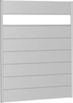Biohort Sichtschutzelement 7 Metall-Paneele, 1 Acrylglas-Paneel und 2 Schienen, LxH: