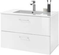 BASIC by Balculina Waschtisch "Best80" Set, 2 Stk. tlg. Breite 81 cm,mit Waschbecken,