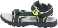 Sandale JACK WOLFSKIN "SEVEN SEAS 3 K", M&auml;dchen, Gr. 28, blau (blau, lime),