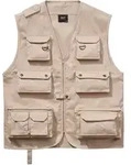 Funktionsweste BRANDIT "Brandit Herren Hunting Vest", Herren, Gr. 5XL, beige, 80%