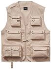 Outdoorjacke BRANDIT "Brandit Herren Hunting Vest", Herren, Gr. 5XL, beige, 80%