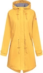 Regenmantel DERBE "Traveby_fisher", Damen, Gr. 38, gelb, Obermaterial: 100%