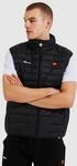 Steppweste ELLESSE "Bardy Gilet", Herren, Gr. M, schwarz, Obermaterial: 100%