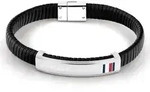 Armband TOMMY HILFIGER "Schmuck Edelstahl Armschmuck Lederarmband", bunt