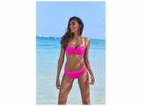 Bikini-Hose S.OLIVER "Spain" Gr. 38, N-Gr, pink Damen Badehosen Ocean Blue mit