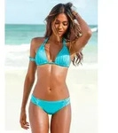 Bikini-Hose S.OLIVER "Spain", Damen, Gr. 40, N-Gr, blau (t&uuml;rkis), Microfaser,